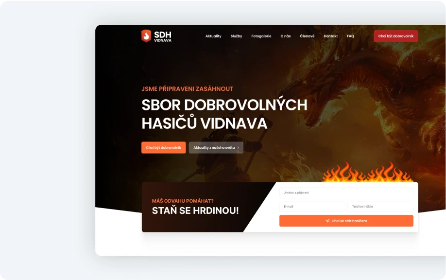 Obrázek konceptu návrhu pro SDH Vidnava