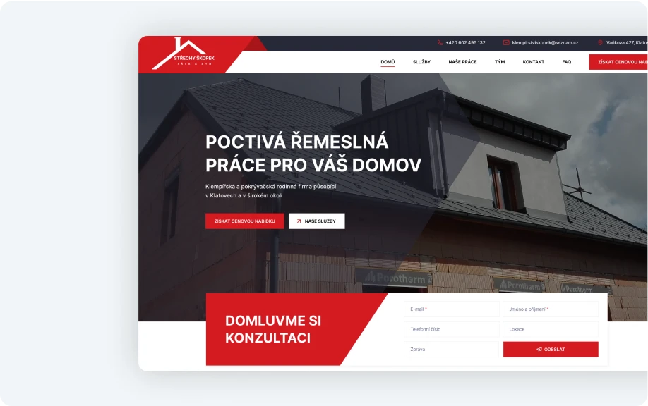 Obrázek konceptu návrhu pro Střechy Škopek